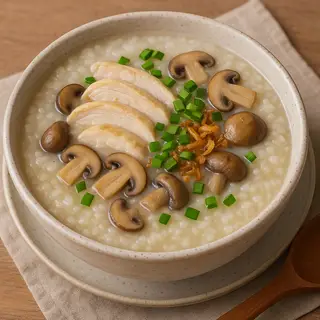 Hình ảnh Cháo Gà Nấm
