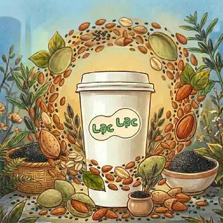 Hình ảnh Sữa hạnh nhân - mè đen
