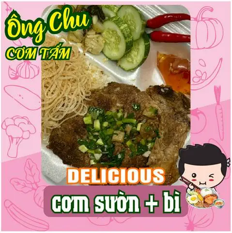 Hình ảnh 2 hộp cơm sườn bì