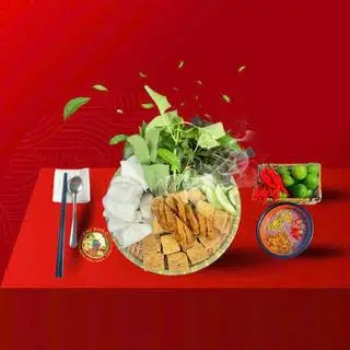 Hình ảnh bún đậu nem chiên