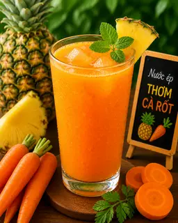 Hình ảnh Nước ép thơm cà rốt