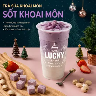 Hình ảnh Trà sữa sốt khoai môn