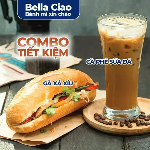 Hình ảnh COMBO Bánh Mì Gà Xá Xíu + Cà Phê Sữa Đá