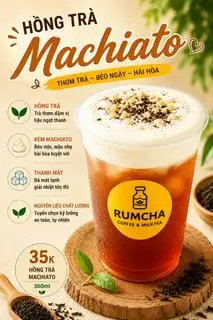 Hình ảnh Hồng trà machiato