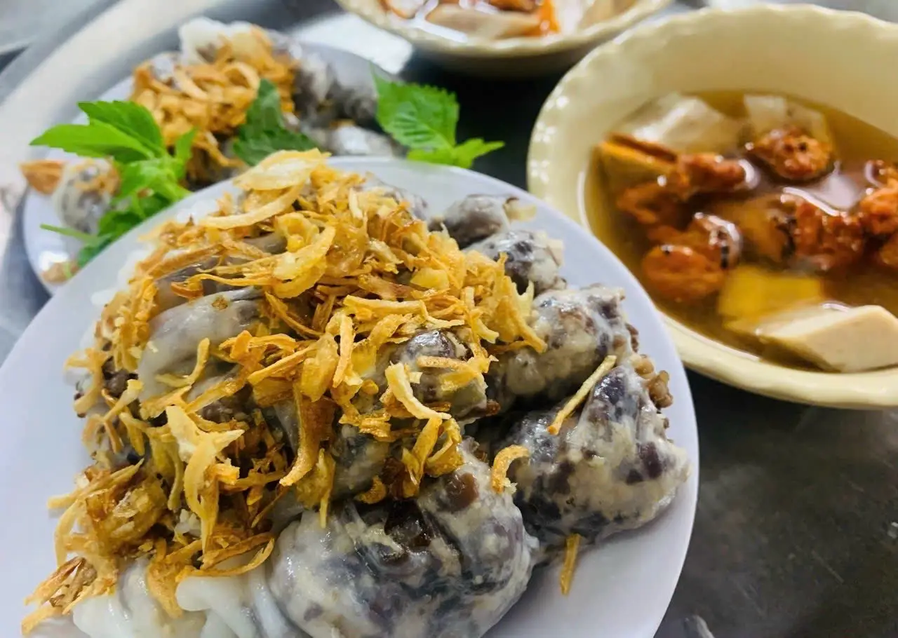 Hình ảnh Bánh cuốn đầy đủ( quế,viên,miếng)