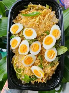Hình ảnh trộn sate tôm tỏi phi