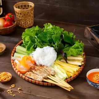Hình ảnh Mẹt nem nướng lụi vị sả - phần 1 người