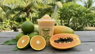 Hình ảnh Sinh Tố Đu Đủ Cam