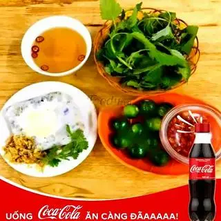 Hình ảnh Bánh cuốn trứng - chả nướng - coca