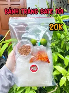 Hình ảnh Bánh tráng SATE TỎI (tự trộn/chấm)