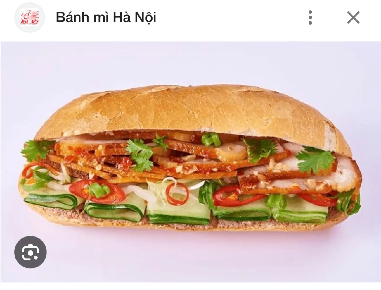 Hình ảnh Bánh Mì Thịt Xá Xíu + Trứng Ốp La 