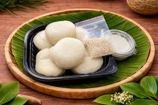 Hình ảnh Bánh Bò Bông Vị Sữa Dừa