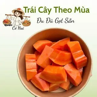 Hình ảnh Đu Đủ Tươi Gọt Sẵn