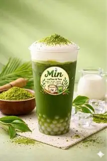 Hình ảnh Trà sữa matcha kem cheese trân châu trắng