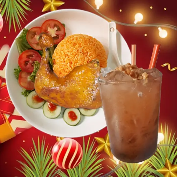 Hình ảnh Cơm Gà Xối Mỡ Đùi Lớn - Đá Me 