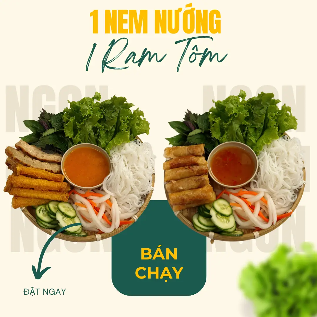 Hình ảnh Combo 1 Nem Nướng Nha Trang - 1 Chả Ram Tôm Đất 