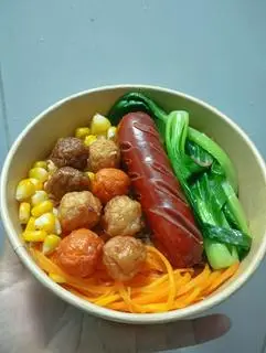 Hình ảnh ❤️Mì Trộn Tóp Mỡ Xúc Xích Cá Viên❤️