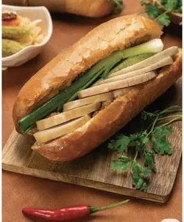 Hình ảnh Bánh mì pate chả lụa, chà bông