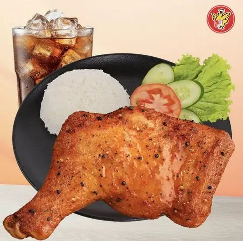 Hình ảnh Cơm Gà Tẩm Vị Tiêu Đen + Pepsi