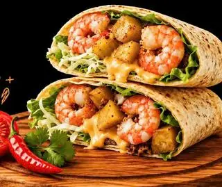 Hình ảnh Bánh tacos tôm - phô mai