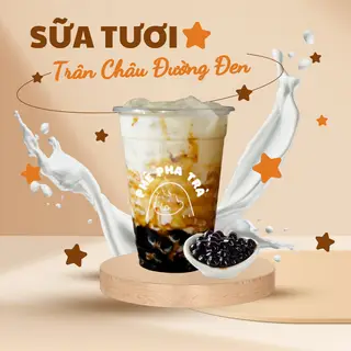 Hình ảnh Sữa Tươi Trân Châu Đường Đen