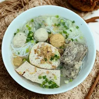 Hình ảnh Tô Đặc Biệt-Bún Mọc Sủi Cảo Phô Mai Mini Tóp Mỡ