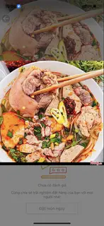 Hình ảnh Bún bò nạm chả