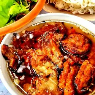 Hình ảnh Bún Chả Lẫn (Chả Băm Viên + Thịt Nướng)