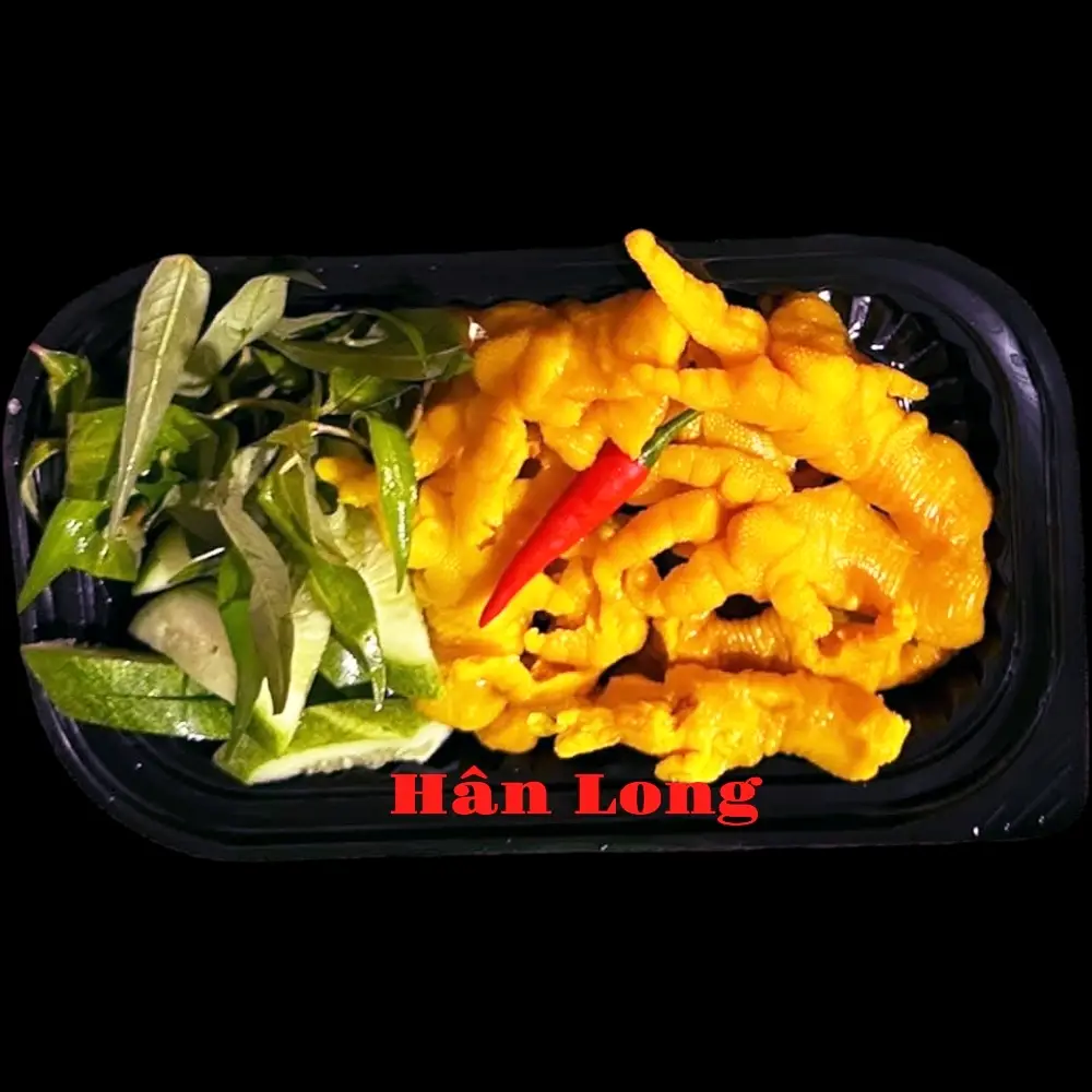 Hình ảnh 1 Phần Size Vừa Chân Gà Ủ Muối Rút Xương + dưa leo, nước chấm, rau răm 