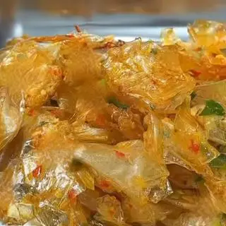 Hình ảnh Bánh Tráng Phơi Sương Sate Tỏi Chay Trộn Sẵn