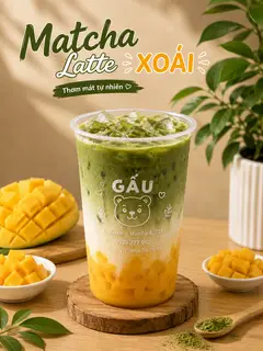 Hình ảnh Mango matcha latte - size L