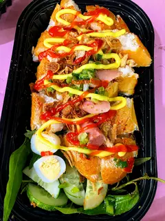 Hình ảnh Bánh mì nướng sốt bơ chà bông
