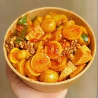 Hình ảnh TRỨNG LÒNG ĐÀO SỐT THÁI NHỎ  