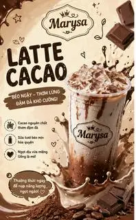 Hình ảnh Latte cacao - ly 700ml