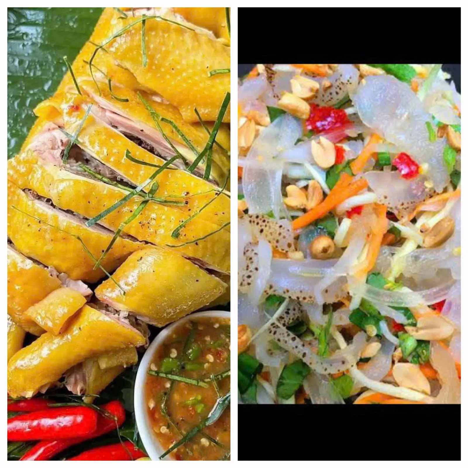 Hình ảnh COMBO 1:NỮA CON GÀ Ủ MUỐI + GỎI SỨA