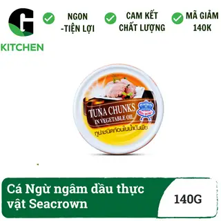 Hình ảnh Cá Ngừ ngâm dầu thực vật  Seacrown 140g
