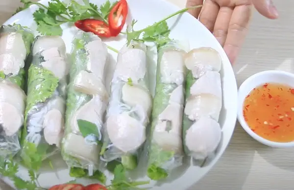Hình ảnh gỏi cuốn thịt..2 cuốn 