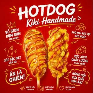 Hình ảnh Hotdog Kiki handmade mix 2 vị