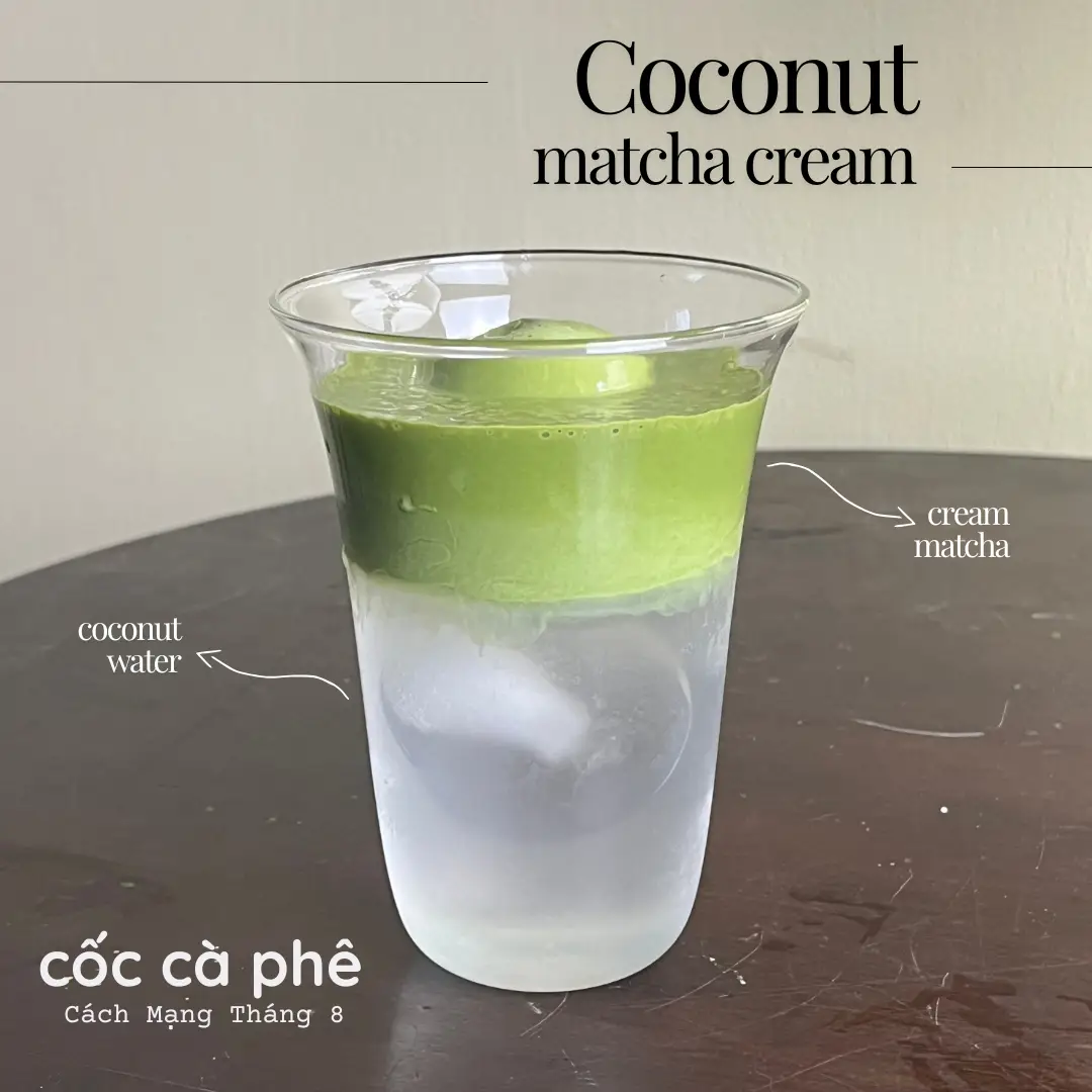 Hình ảnh Matcha kem dừa tươi