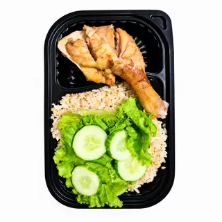 Hình ảnh Cơm chiên gà nhúng mắm tỏi
