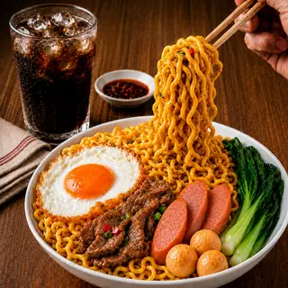 Hình ảnh Mì Cay Trộn Phô Mai Đặc Biệt