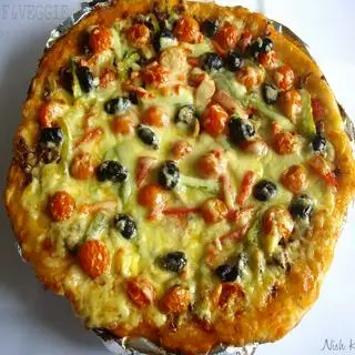 Hình ảnh Pizza chay rau thập cẩm