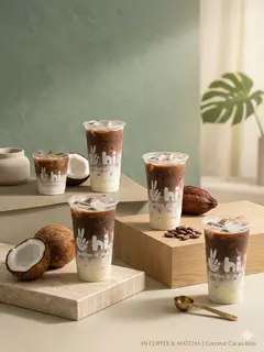 Hình ảnh Dừa mê - cafe sữa dừa kem dẻo