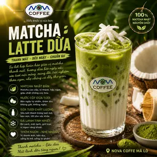 Hình ảnh Matcha latte dừa