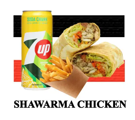 Hình ảnh COMBO CHICKEN SHAWARMA WRAP