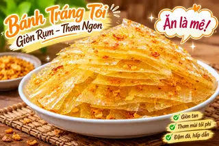 Hình ảnh Bánh tráng hành tỏi-Ăn là ghiền! ( bịch 50g)
