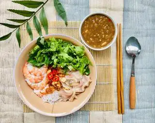 Hình ảnh Bún mắm nêm (tôm-thịt-tai heo)