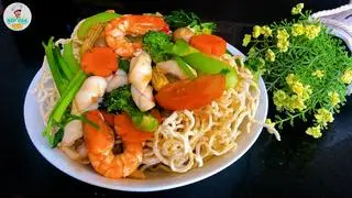 Hình ảnh Mì Xào Giòn Hải Sản 