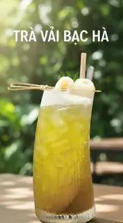Hình ảnh Trà vải bạc hà