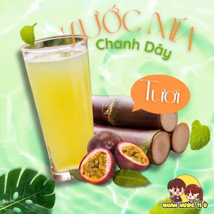 Hình ảnh Nước mía chanh dây 1000ml